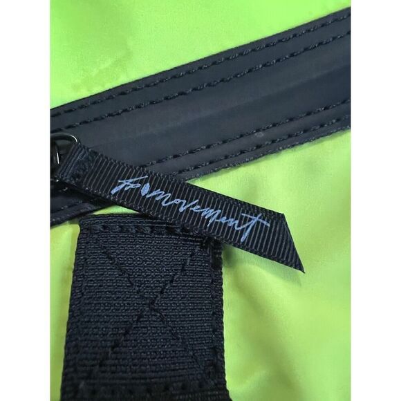 New Free People Movement Move It All Messenger Bag Neon Lime Yellow - Picture 6 of 8